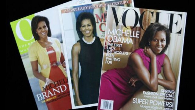Manuel Balce Ceneta/AP A primeira dama dos Estados Unidos, Michelle Obama, aparece mais discreta nas fotos de capas de revistas