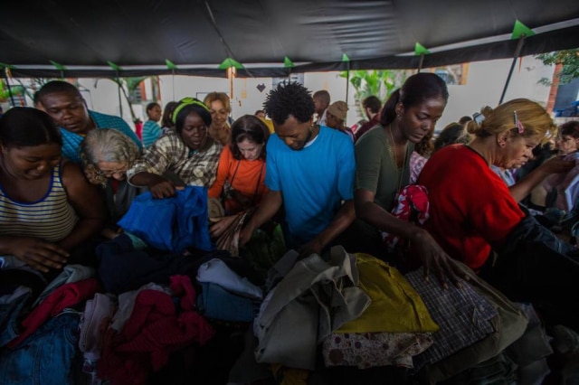 TIAGO QUEIROZ/ESTADÃO O evento beneficente ocorreu na Paróquia Nossa Senhora da Paz, na rua do Glicério, e deve ganhar nova edição no fim do ano