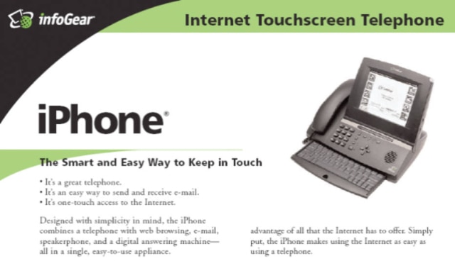 Acervo/ Estadão Publicidade do I-phone da InfoGear