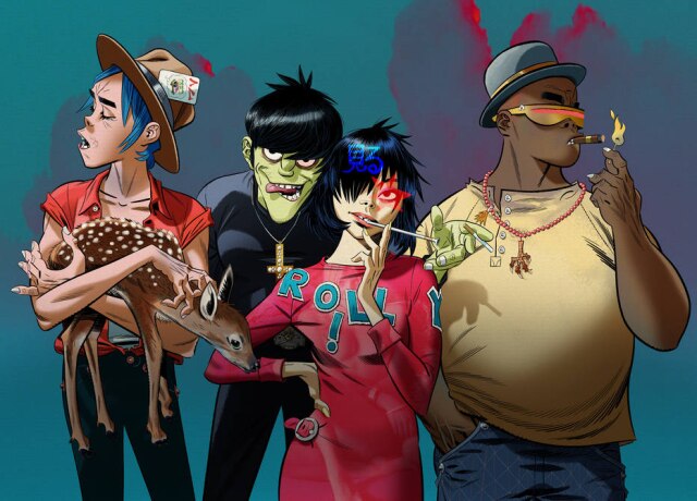 Gorillaz Gorillaz é uma das atrações da primeira edição do Festival Mita.