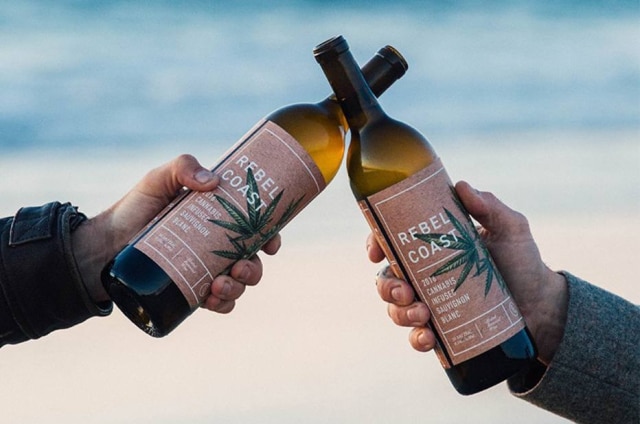 Rebel Coast Winery/Divulgação Vinho sem álcool, mas com maconha: empresa promete efeitos semelhantes, porém sem a ressaca no dia seguinte.