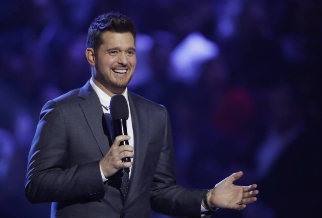 REUTERS/Kevin Light Michael Bublé no palco durante o Juno Awards 2018 em Vancouver, no Canadá, no início deste ano. O cantor revelou que quase desistiu da música após o diagnóstico de câncer do filho mais velho, Noah.