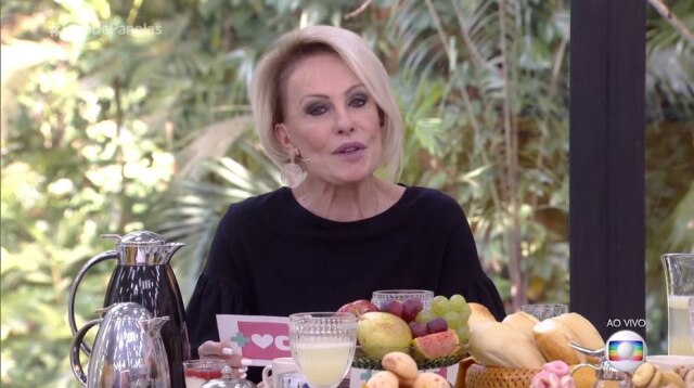 Reprodução de 'Mais Você' (2018) / TV Globo A apresentadora Ana Maria Braga.