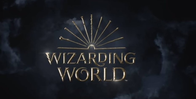 Warner Bros. Pictures/Divulgação O novo logo do universo 'Harry Potter' traz as varinhas dos principais personagens dos filmes
