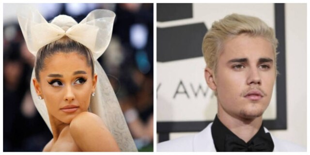 Eduardo Munoz/Reuters | Danny Moloshok/Reuters Ariana Grande e Justin Bieber.