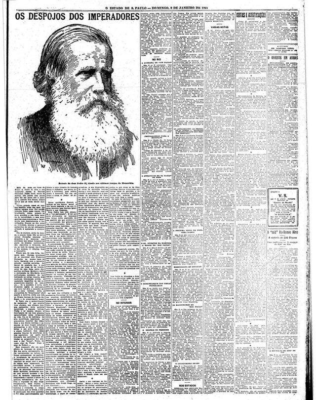 Acervo/Estadão Estadão - 09/01/1921