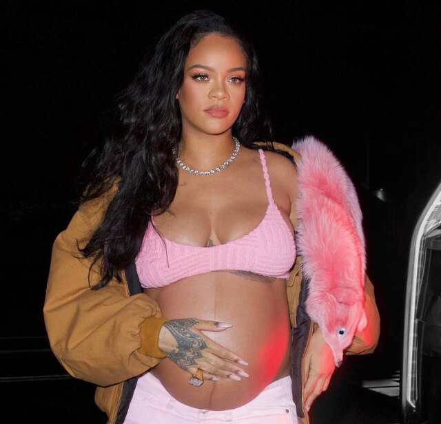 Instagram/@badgalriri A cantora Rihanna está grávida do seu primeiro filho, fruto da relação com o rapper A$AP Rocky.