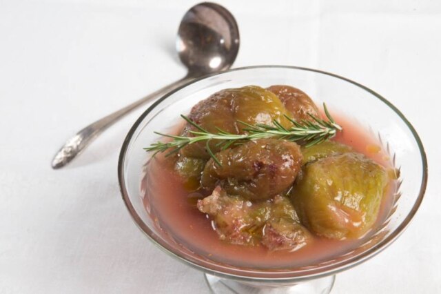 Daniel Teixeira|Estadão Confit de figos feito pela chef Heloisa Bacellar