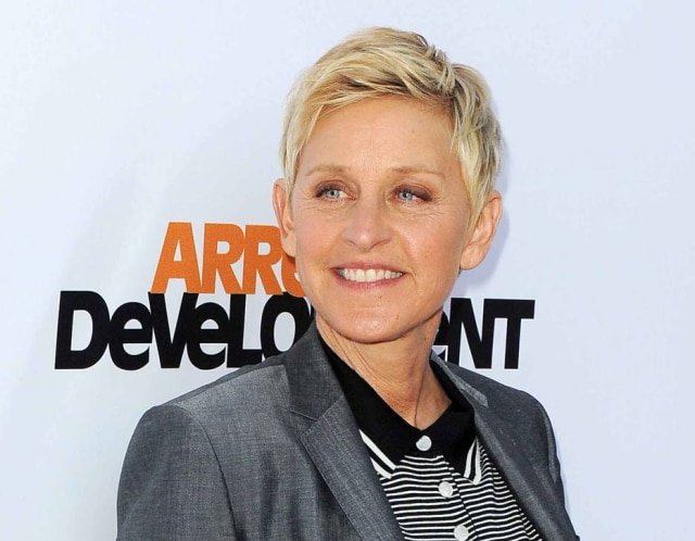 Katy Winn/Invision/AP Todo o cenário do 'The Ellen DeGeneres Show' verde para comemorar o dia