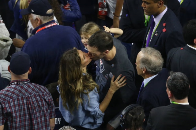 Troy Taormina/USA TODAY Sports Gisele e Tom Brady em fevereiro de 2017, quando o New England Patriots venceu o Super Bowl