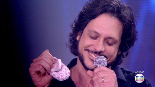 Cena do programa 'Popstar'/Globo Aos 43 anos, o ator será pai pela terceira vez