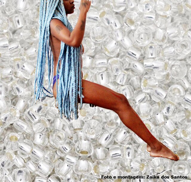 Zaika dos Santos/Imagem cedida por Zaika dos Santos Zaika dos Santos usa o próprio corpo para manifestar o movimento afrofuturista em sua arte.