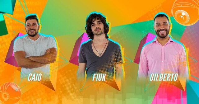 Divukgação/TV Globo Caio, Fiuk e Gilberto