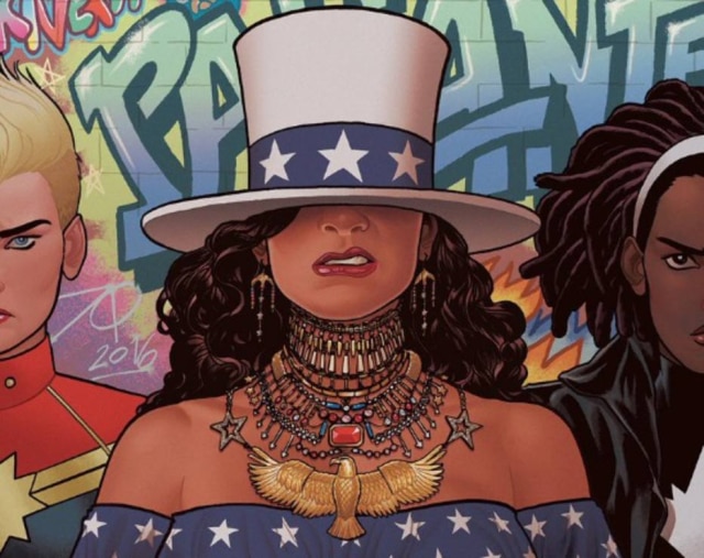 Reprodução/Twitter Nova heroína da Marvel, America Chavez.