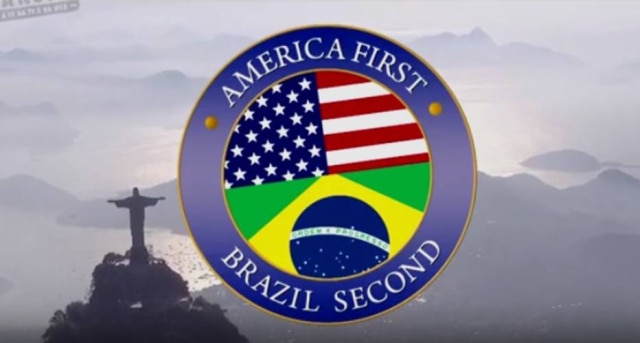 Reprodução/Globo Play America First, Brazil Second: novo quadro do 'Tá No Ar' viraliza nas redes sociais