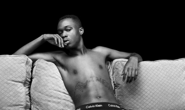 Willy Vanderperre/Calvin Klein Ashton Sanders na campanha da Calvin Klein.
