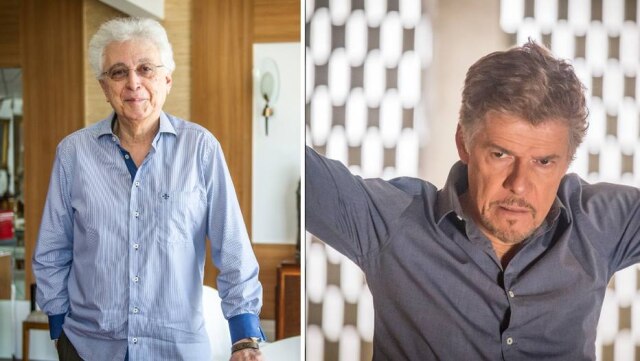 João Cotta / Divulgação | Paulo Belote / Globo O dramaturgo Aguinaldo Silva e o ator José Mayer