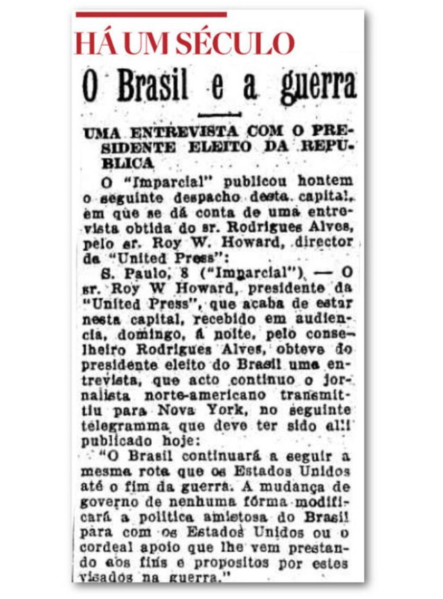Acervo/ Estadão O Estado de S.Paulo - 10/5/1918