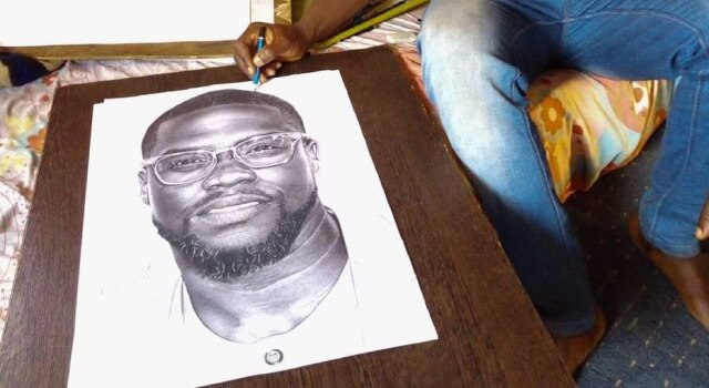 Instagram / @eliss_artss Desenho feito por fã de Kevin Hart.