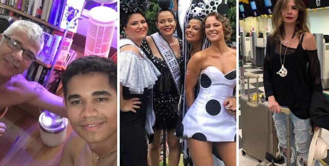 Instagram / @lulusantosoficial | Instagram / @paollaoliveirareal | Instagram / @lucianagimenez Artistas têm curtido o carnaval das mais variadas formas em 2019.