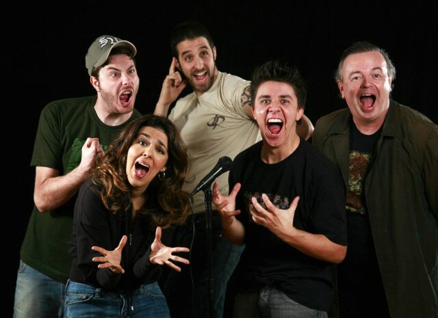 Roberto Setton / Clube da Comédia / Divulgação Danilo Gentili, Marcela Leal, Rafinha Bastos, Oscar Filho e Marcelo Mansfield no Clube da Comédia Stand Up, em foto de dezembro de 2007. Tempos depois, o humorista se encontraria com os colegas em programas de TV.