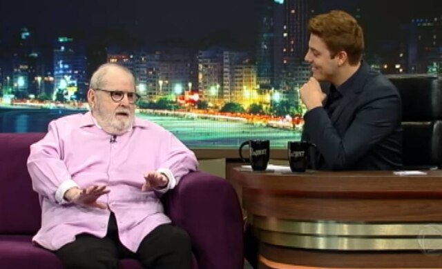 Reprodução de 'Programa do Porchat' (2018) / Record TV Jô Soares e Fabio Porchat