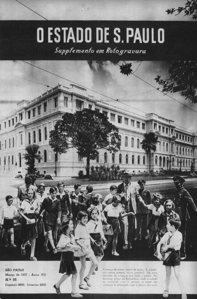 Acervo Estadão Volta às aulas no Caetano de Campos em março de 1937.