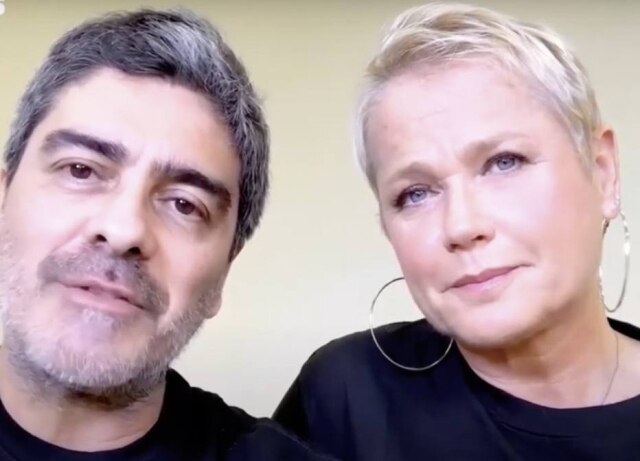 Divulgação Xuxa Meneghel e Junno Andrade fazem campanha a favor dos animais
