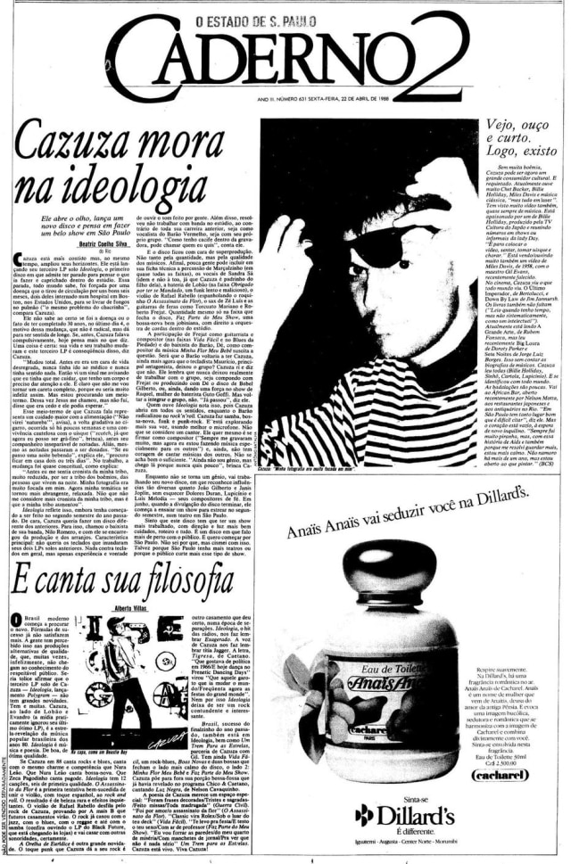 Acervo/Estadão O Estado de S.Paulo - 22/04/1988