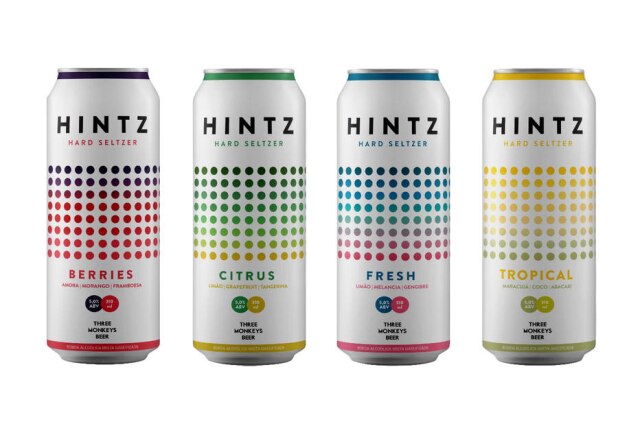 Three Monkeys Three Monkeys Hintz, nos sabores Citrus, Berries, Fresh e Tropical.