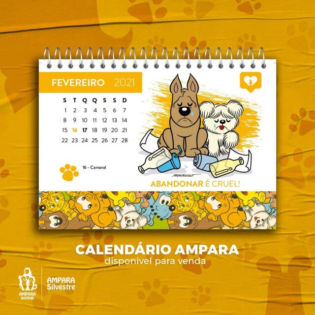 Ampara Animal Renda obtida com as vendas será revertida em prol dos trabalhos da ONG Ampara Animal