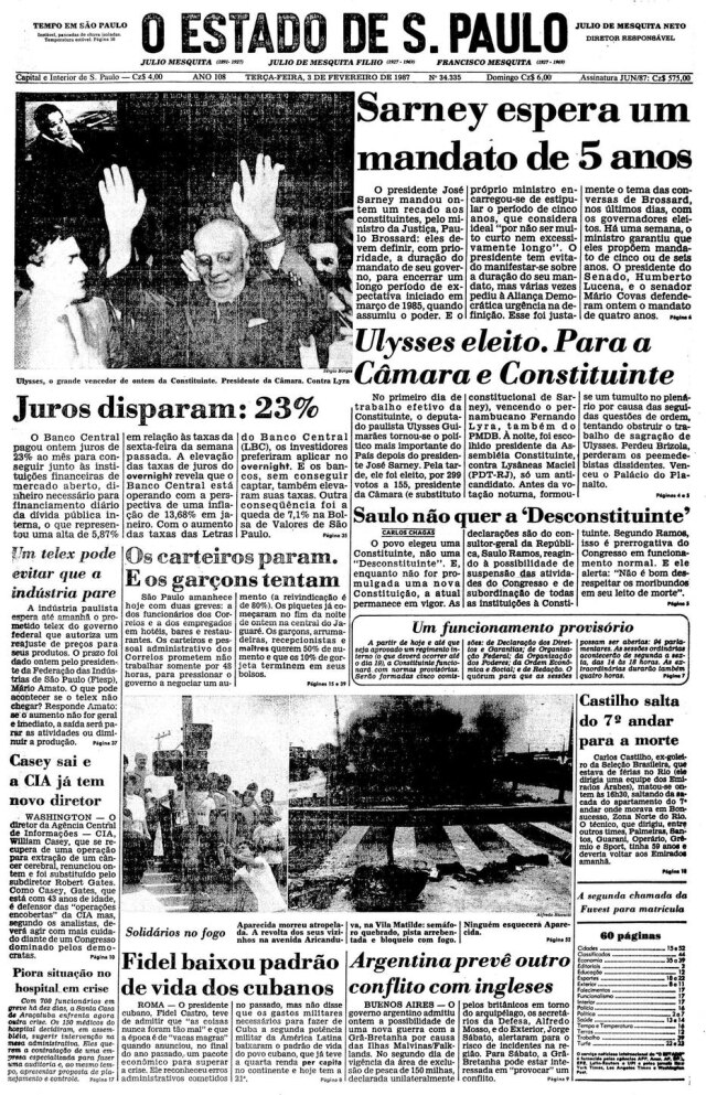 Acervo/Estadão > Estadão - 03/02/1987