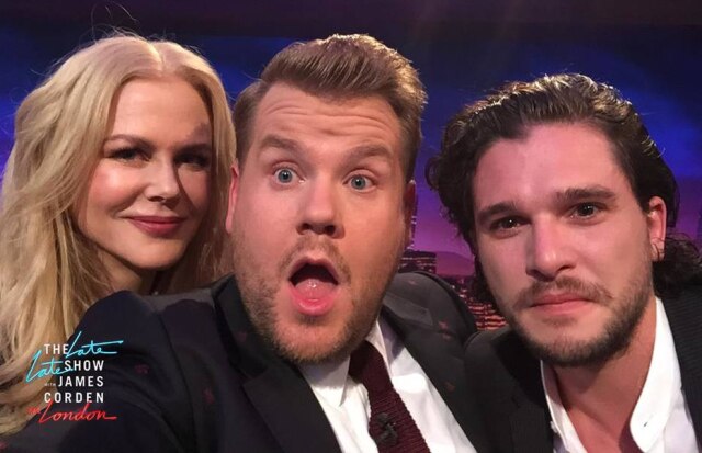 The Late Late Show/Facebook Nicole Kidman e Kit Harington foram os convidados de James Corden