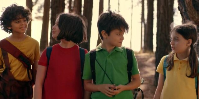 Facebook / @turmadamonicaofilme Cascão, Mônica, Cebolinha e Magali no filme 'Laços'