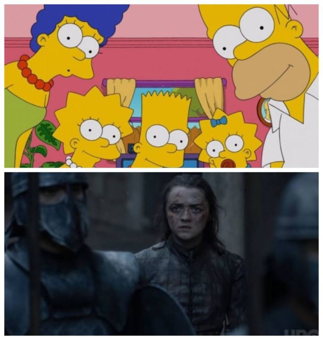 Fox via The New York Times/Reprodução do último episódio de 'Game of Thrones' (2019) / HBO Simpsons teriam previsto final de 'Game of Thrones'?