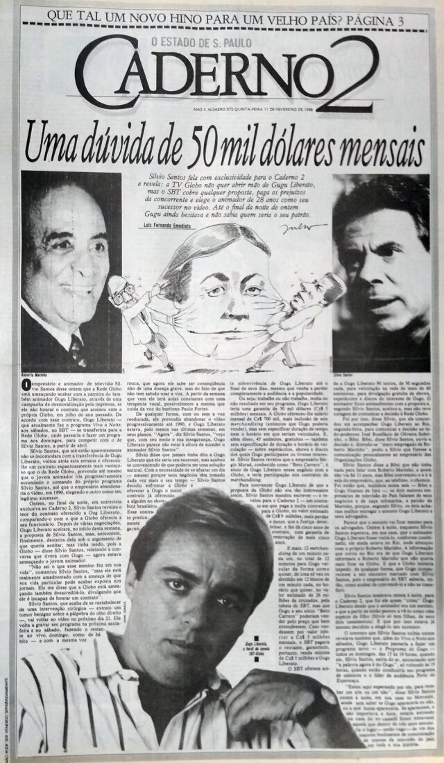 Acervo/Estadão O Estado de S.Paulo - 11/2/1988 clique aqui para ver a matéria
