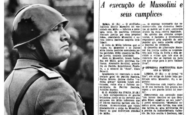 Reprodução Benito Mussolini passa em revista tropas italianas, em 1937.