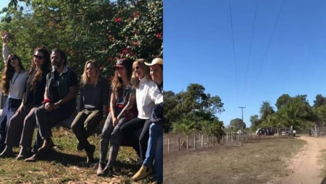 Instagram/@chefthiagotaddeo/@bellacampox Parte do elenco da novela 'Pantanal' em clima de despedida das gravações.