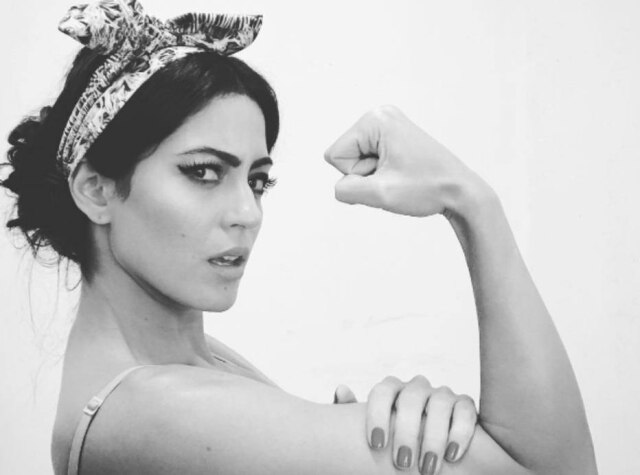 Reprodução/Instagram Carol Castro Carol Castro em apoio à Marcha das Mulheres, nos Estados Unidos