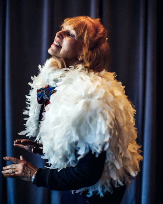 Sasha Arutyunova para The New York Times Bonnie Yarry, uma das alunas de aeróbica de Velez-Jackson, mostrando a estética Yackez