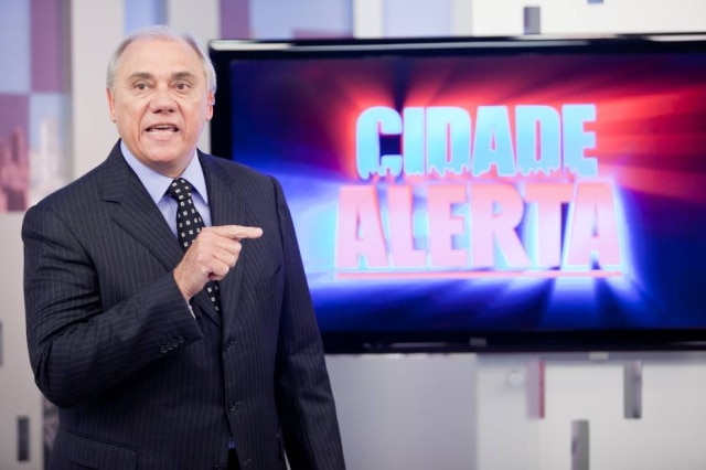 Edu Moraes / Record TV O apresentador Marcelo Rezende, do 'Cidade Alerta'.