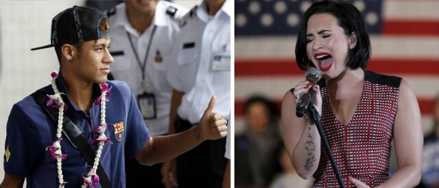 Chaiwat Subprasom/ Reuters Neymar Jr. gostou do novo single de Demi Lovato