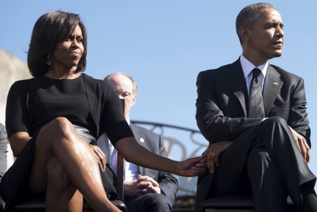 Saul Loeb/AFP Michelle e Barack Obama estão casados desde 1992
