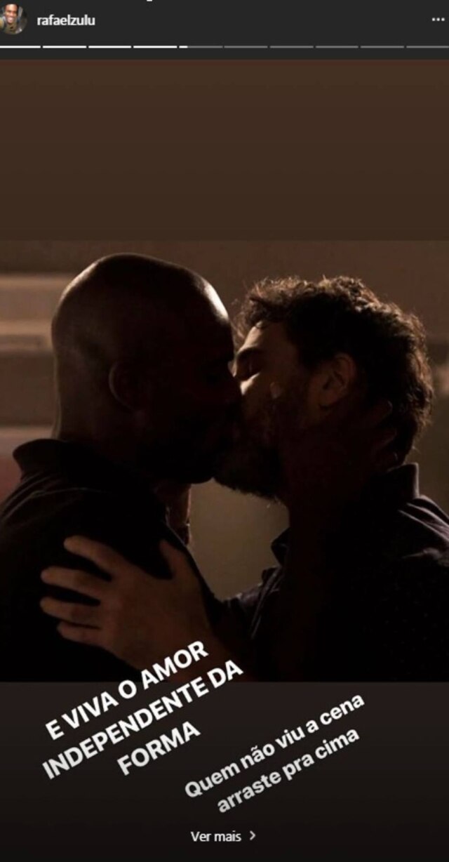 Reprodução de cena de 'O Outro Lado do Paraíso' (2018) / Globo Story publicado por Rafael Zulu em seu Instagram.
