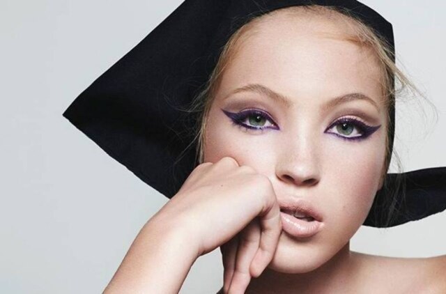 David Sim/ MArc Jacobs Beauty/Divulgação Lila é filha de Kate Moss com o editor Jefferson Hack