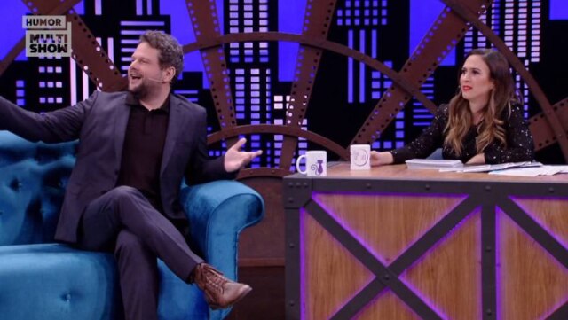 Reprodução de 'Lady Night' (2019) / Multishow | YouTube / @Humor Multishow Selton Mello e Tatá Werneck