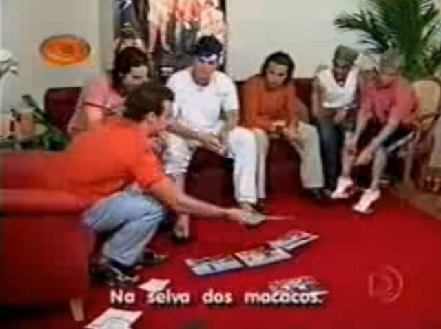 Reprodução de 'Caldeirão do Huck' (2001) / Globo Backstreet Boys no 'Caldeirão do Huck' em 2001