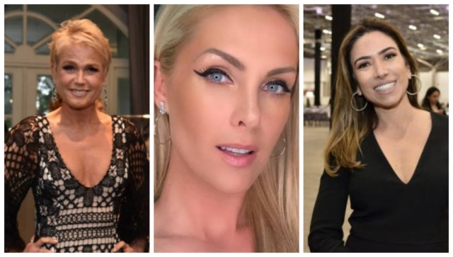 Christina Rufatto / Estadão/Instagram / @ahickmann/Iara Morselli/Estadão As apresentadoras Xuxa Meneghel, Ana Hickmann e Patrícia Abravanel