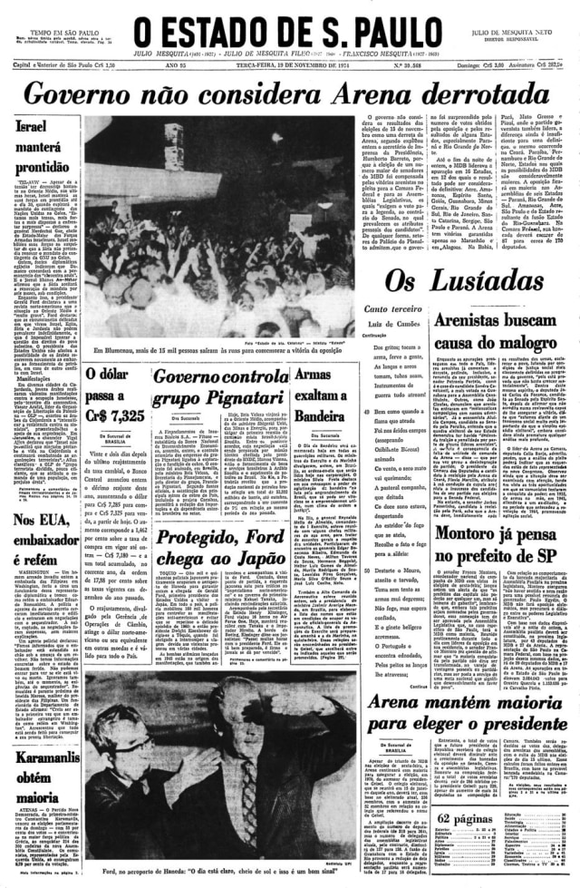 >> Estadão - 19/11/1974
