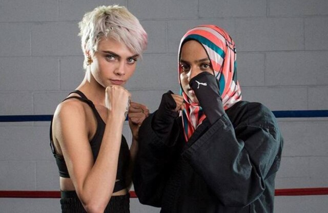 Instagram.com/CaraDelevingne Cara Delevingne e a professora de autodefesa Ryhanna Dawood
